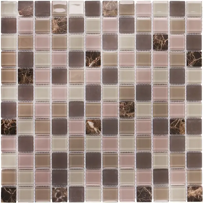 4mm Marble Glass Mosaic Tile