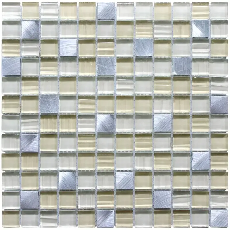 Metal Glass Mosaic For Tv Background