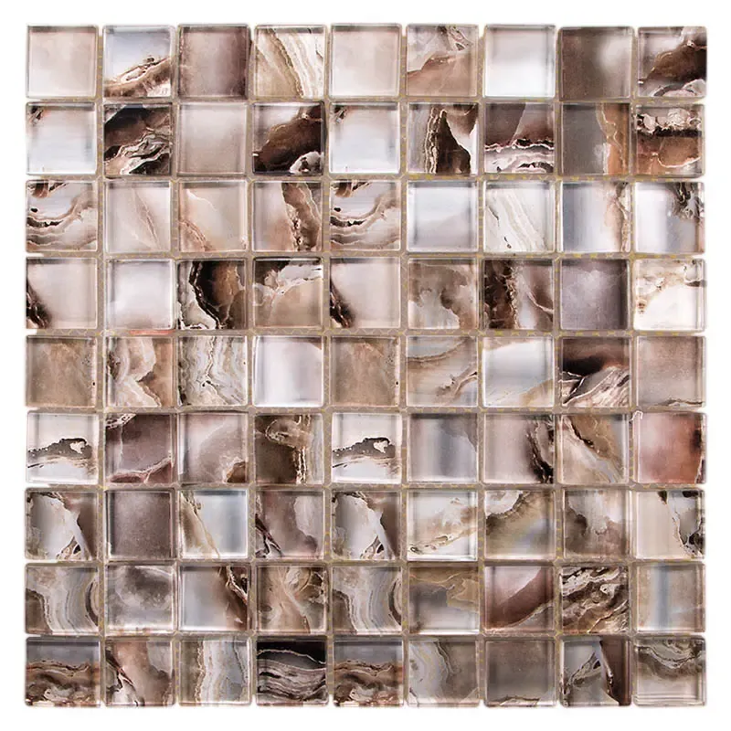 New design bathroom wall tiles glass mosaic