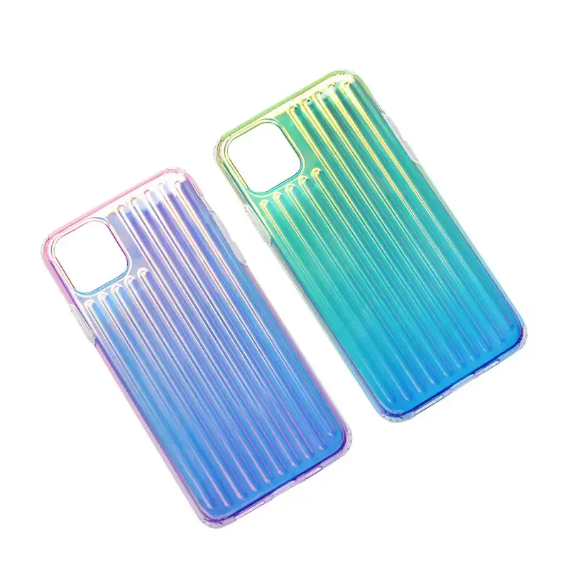 Laser Stripe Holography Phone Cover for iPhone 12 Mini