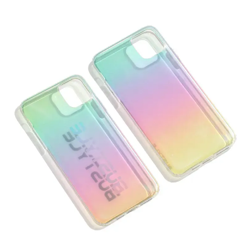 Holography Gradient Laser Mobile Cover for iPhone 12 pro