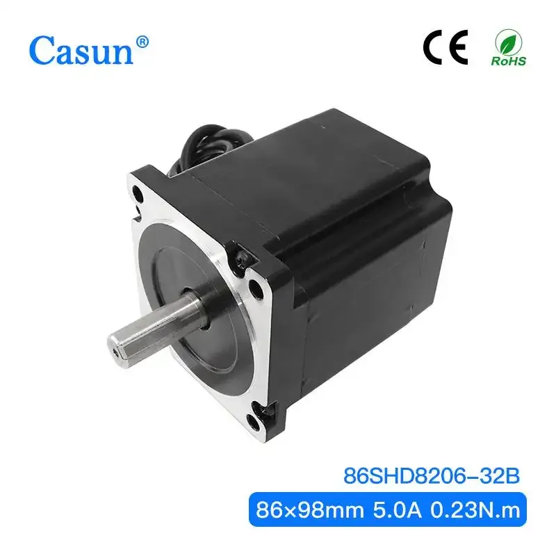 【34HS9850+86BYGH98P500】NEMA 34 TWO-PHASE 1.8° 86 STEPPER MOTOR 98MM BODY 5A SEWING MACHINE