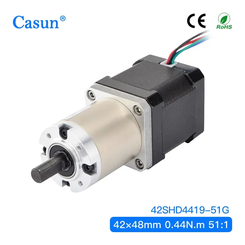 【17HS19-1684S-PG51】NEMA 17 Ratio 51:1 Planetary Gear Reducer Geared Stepper Motor with gearbox for cnc Mechanical arm