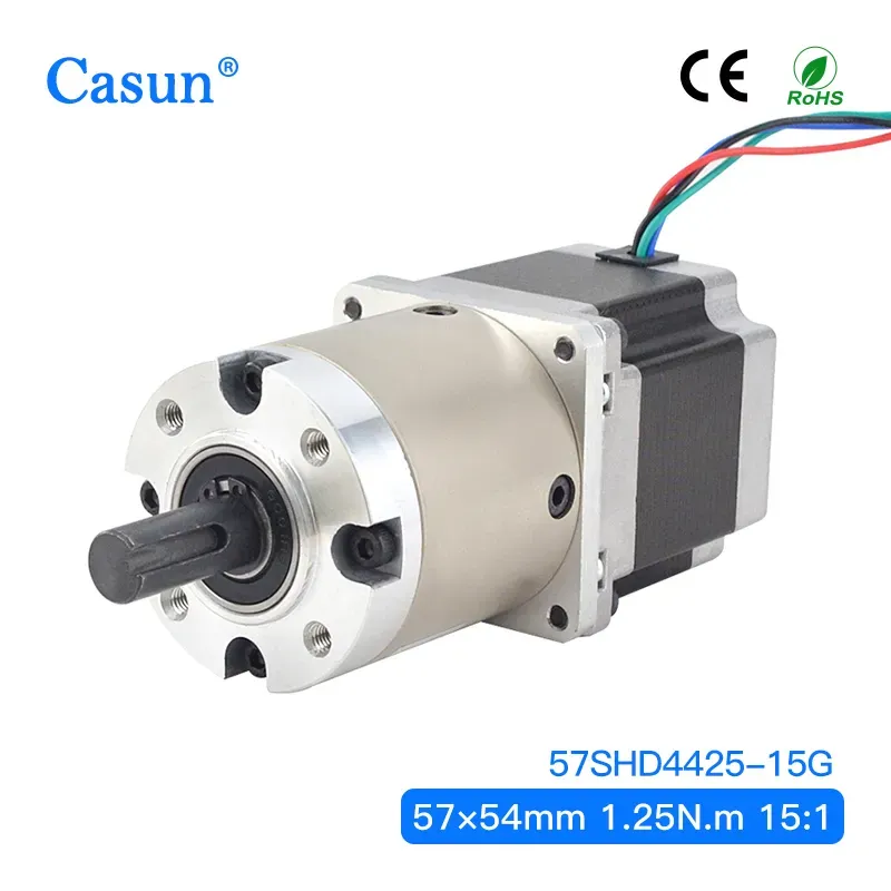 【23HS22-2804S-PG15】NEMA23 Ratio 15:1 Geared Stepper Motor with gearbox planetary reducer 57mm stepping motor