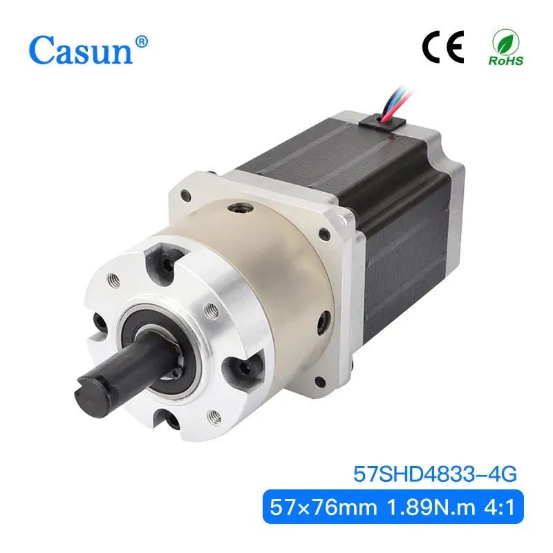 【23HS30-2804S-PG4】NEMA 23 Planetary Gearbox Stepper Motor Gear Reduction Ratio 4:1 for Automation Home Appliance Medical Appliance