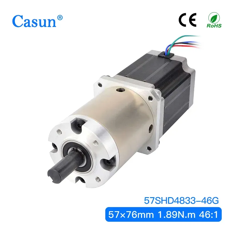 【23HS30-2804S-PG47】NEMA 23 Planetary Gearbox Stepper Motor with 72mm 1:47 Gearbox for Automation Home Appliance Medical Appliance