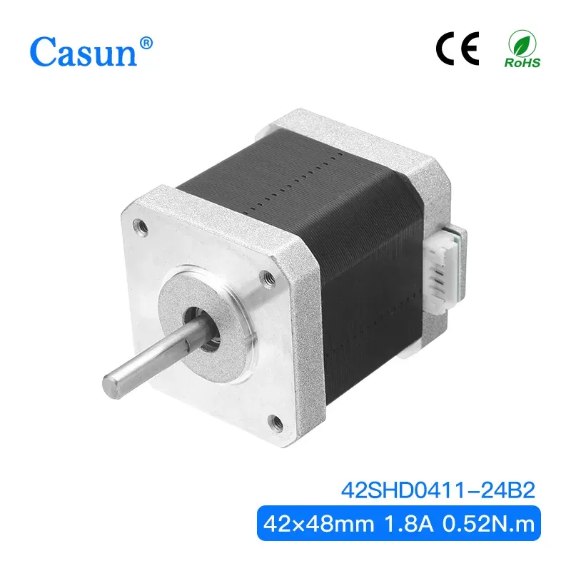 【17HS8402】NEMA 17 TWO-PHASE 1.8° 42 STEPPER MOTOR 42×42×48mm 1.8A 0.52Nm for Automation Equipment