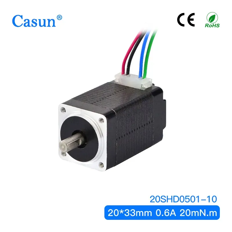 【8HS13-0604S】2 Phase 1.8 Degree NEMA 8 Micro Stepper Motor 20x20x33mm 4 Wires for Medical Beauty Equipment