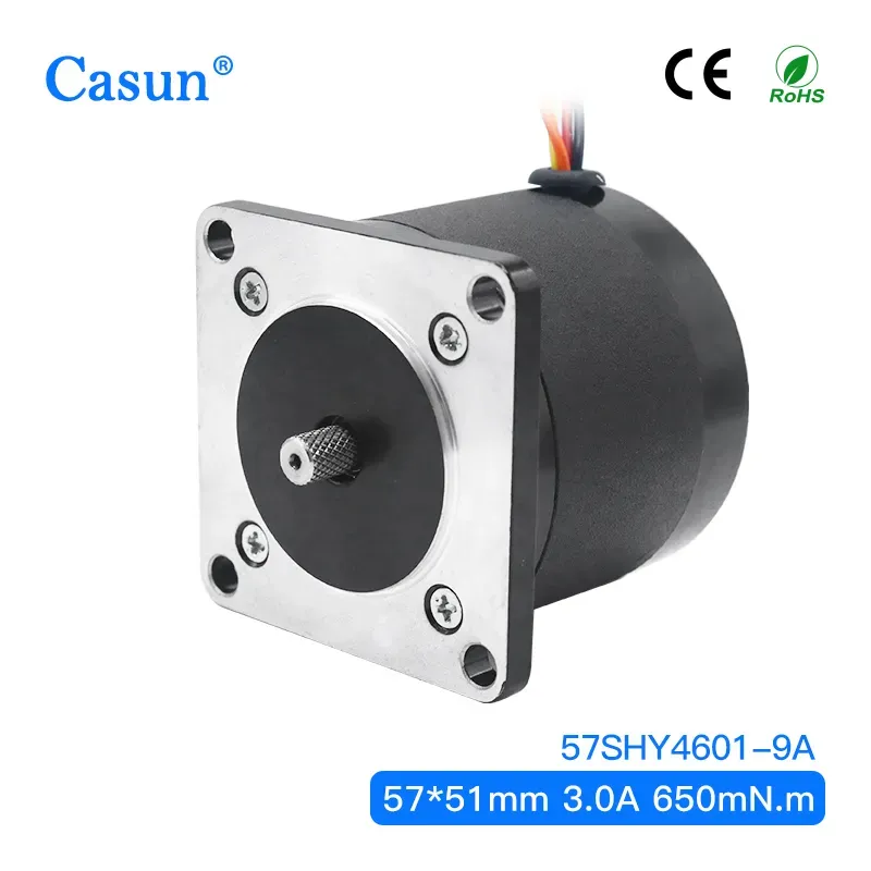 【57SHY4601-9A】1.8 Degree Nema 23 Stepper Motor 3.0A Smooth running 51mm body 4 wires for CNC Kit