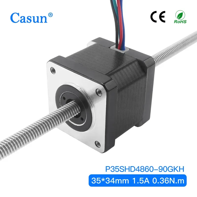 【P35SHD4150-257T4】35*35*34mm 2 Phase Nema 14 Non Captive Stepping Motor 1.5A for Srage Lighting