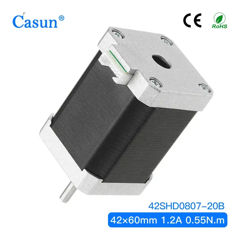 【42SHD0807-20B】42x42x60mm 1.8 Degree 2 Phase 1.2A Nema 17 Stepper Motor For Robot With CE ISO ROHS