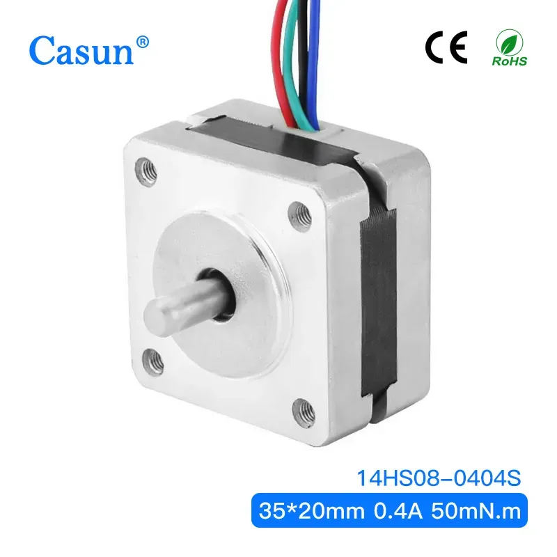 【14HS08-0404S】Micro motor Nema 14 stepper motor 35X35X20mm Thin Body used for Medical Equipment with ROCH
