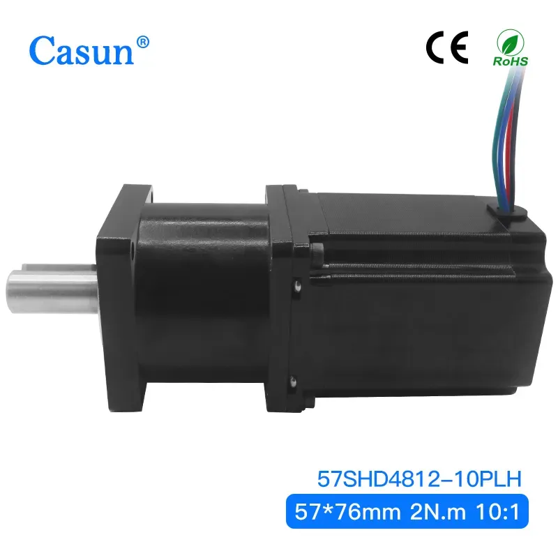 【57SHD4812-10PLH】NEMA 23 Stepper Motor with Planetary Reducer 2N.m 76mm Body Ratio 10:1 for Smart Device