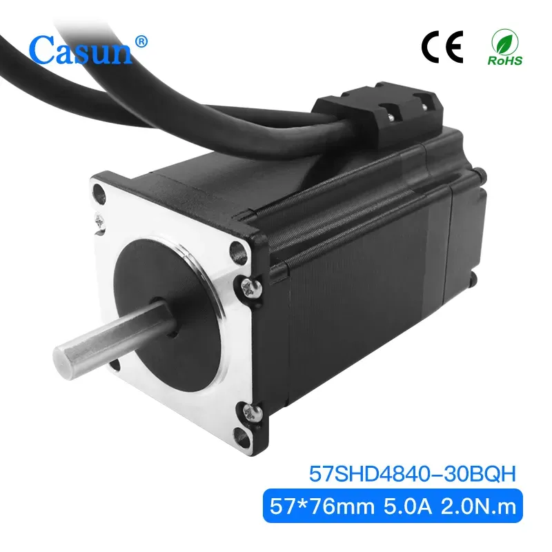 【57SHD4840-30BQH】CE Approved 1.8 degree 2 phase NEMA 23 76mm Length Closed Loop Stepper Motor with Encoder