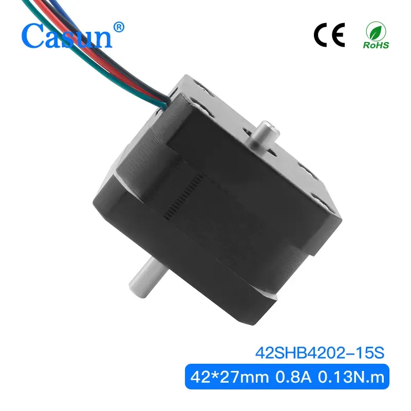 【42SHB4202-15S】NEMA 17 Stepper Motor 2 phase 0.9 degrees 0.8A 0.13N.m with 4 wire for Smart Equipment