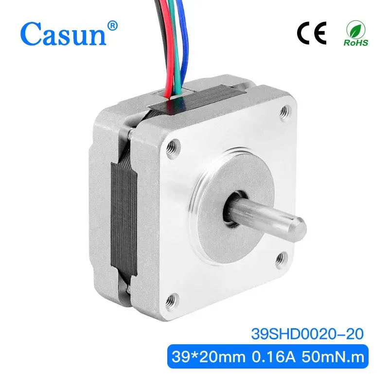 【39SHD0010-16】9.6V 0.16A Stepper Motor NEMA 16 50mN.m for Stage Lighting Equiment with ROHS CE