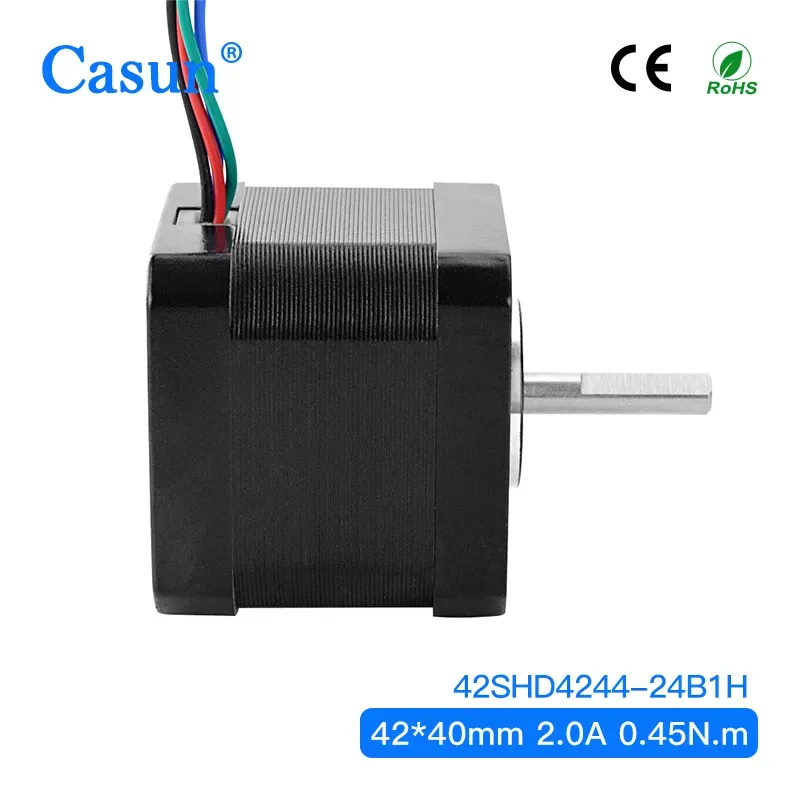 【42SHD4244-24B1H】CE ISO ROHS Approved NEMA 17 Micro Stepper Motor 2.0A for Medical Equipment Stage Light