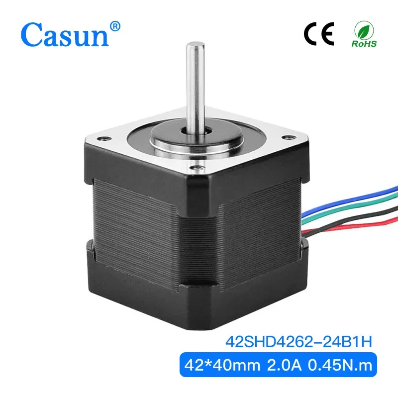 【42SHD4262-24B1H】4 lead wire NEMA 17 42X42X40mm 2.0A 0.45N.m for DIY 3D Printer CNC XYZ Printer