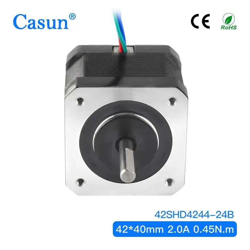 【42SHD4244-24B】1.8 Degree NEMA 17 2 Phase Stepping Motor 42*42*40mm for 3D Printer with CE ISO ROHS