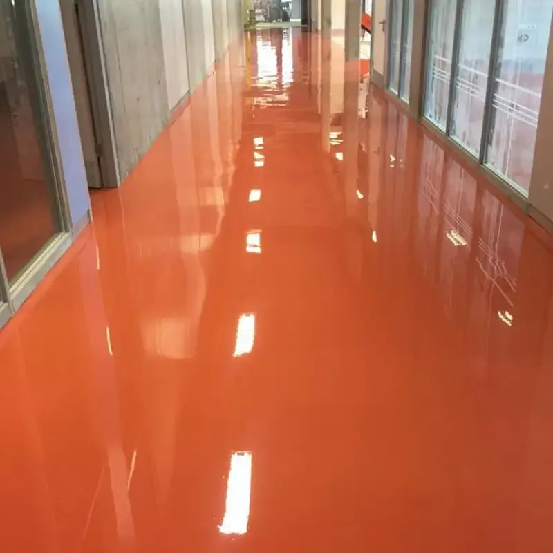 Red Epoxy Floor