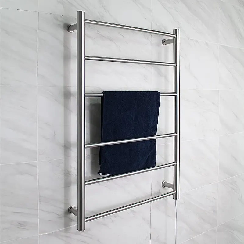 Brushed Finish Wall Mounted Bathroom Electric Heated Towel Warmer OH-007