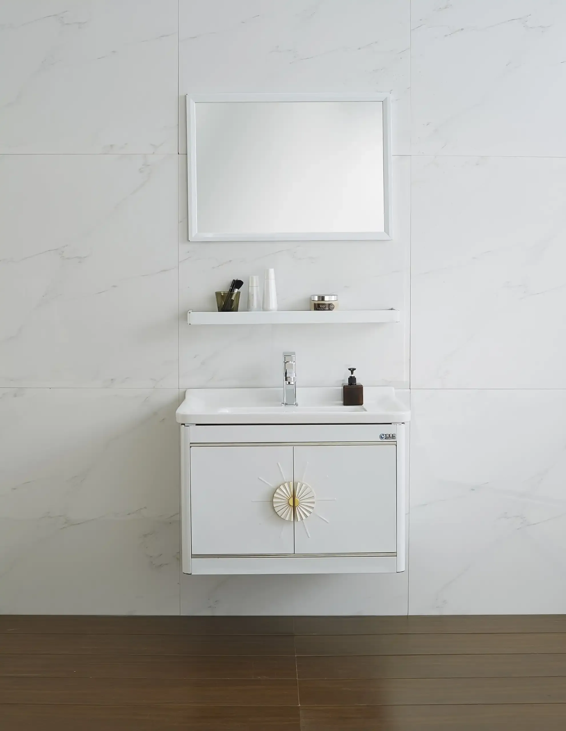 Modern and Stylish White Color Sanitary Ware Barthroom Cabinet  T-103
