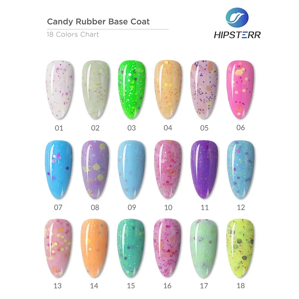 Candy Rubber Base Coat lover gel polish