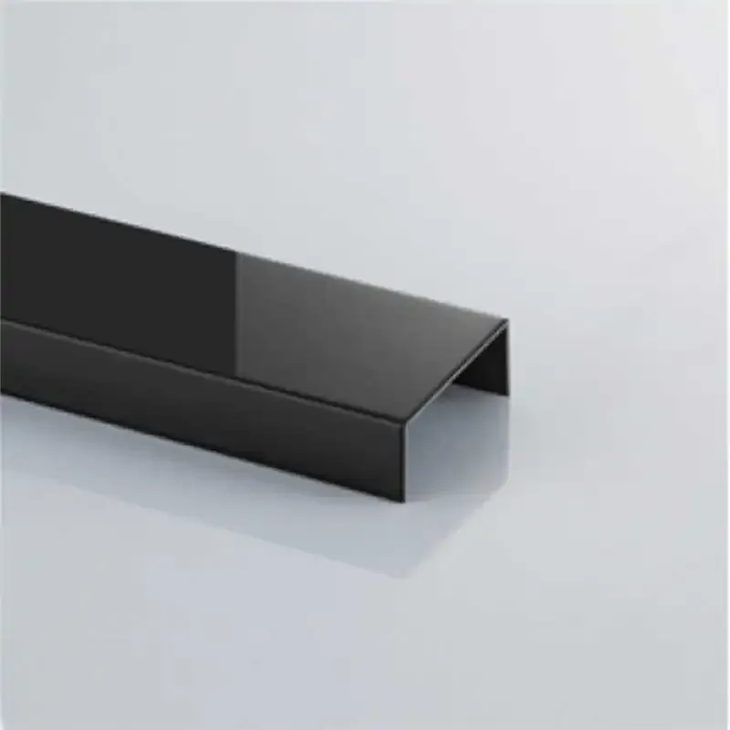 Stainless Steel Trim Strips Which Use On Walls Or Floors Made Of Tiles