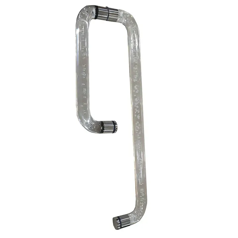 Glass Door Handle With Stainless Steel Use In Bathroom And Shower Room And Meeting Room