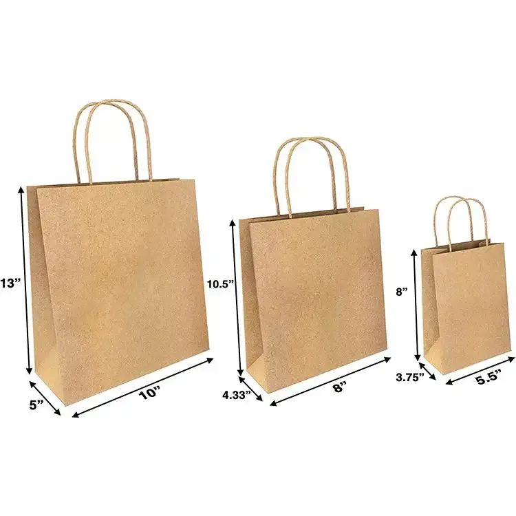 Printed Brown Paper Bags