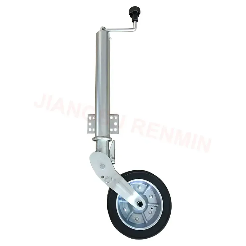 Rubber Wheel Automatic Standard K Type Galvanized Caravan Trailer 60mm Jockey Wheel Wheel Jack