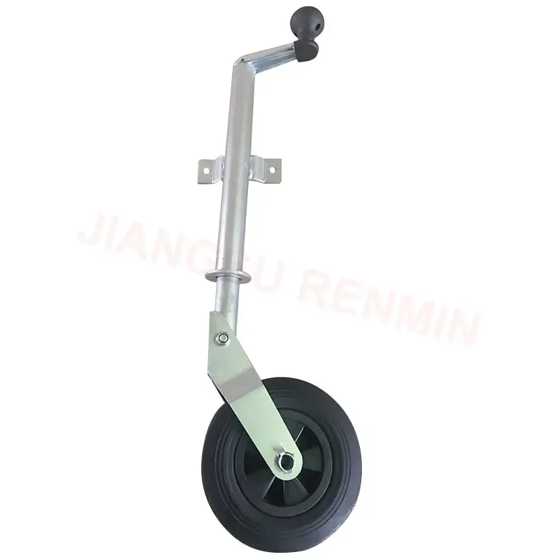 38mm Plastci Handle Rubber Wheel Plastic Rim Auto Fold Jockey Wheel Trailer Parts