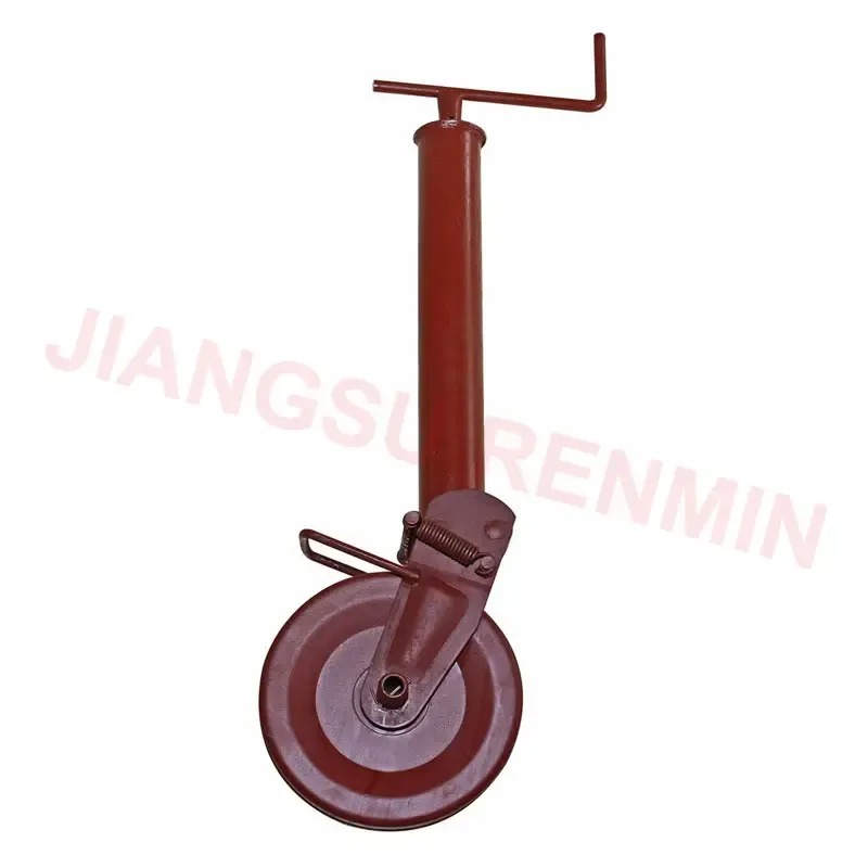 Painted Heavy Duty Semi-automatic Foldable Agriculture Jockey Wheel Trailer Vehicle Parts Accessories