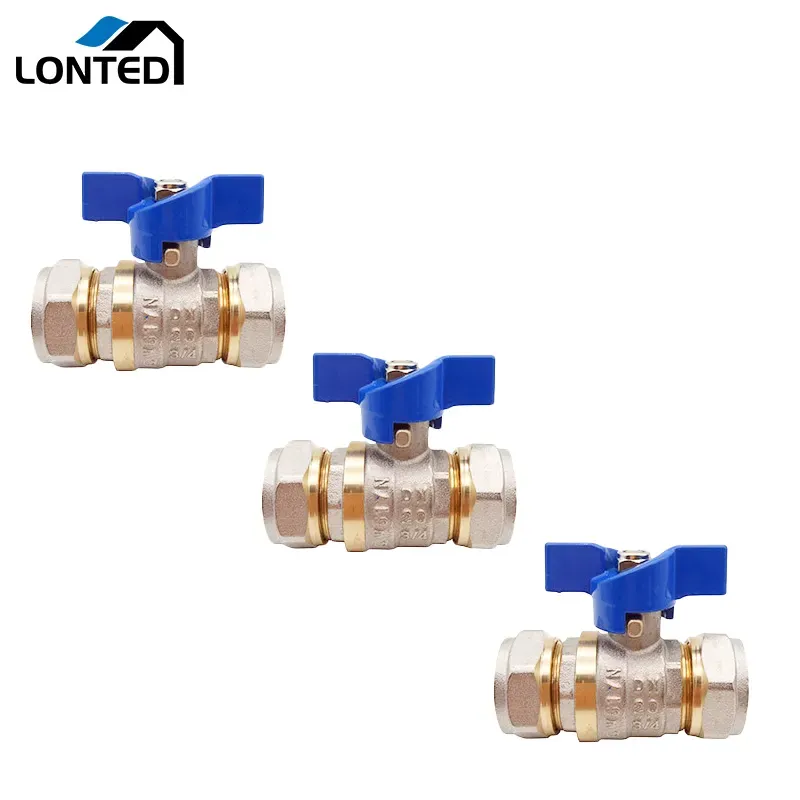 Pipe Connection T Handle PN25 Brass Ball Valves LTD1011