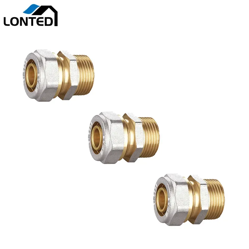 Multilayer Compression fittings LTD7001 male straight coupling