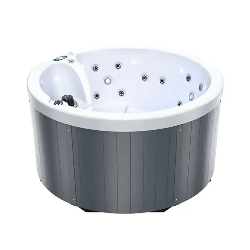 2kw plug and play outdoor round hot tub spa ZR7025