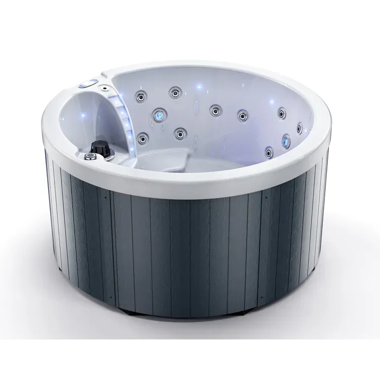 Household acrylic round massage spa bath tub ZR7025