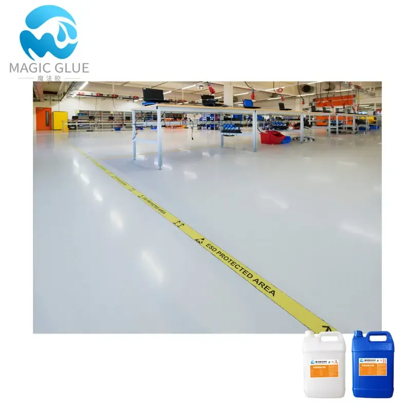 Anti-slip Self Levelling Dustproof Flooring Paint Epoxy Resin