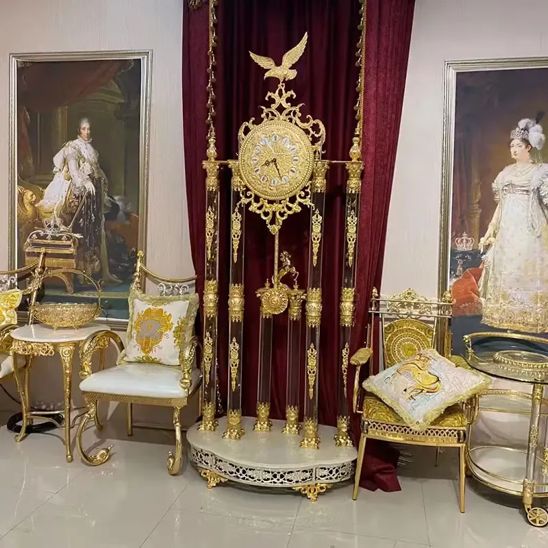 Italian luxurious Curio Grand father floor clock