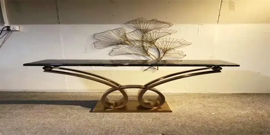Gold Console table