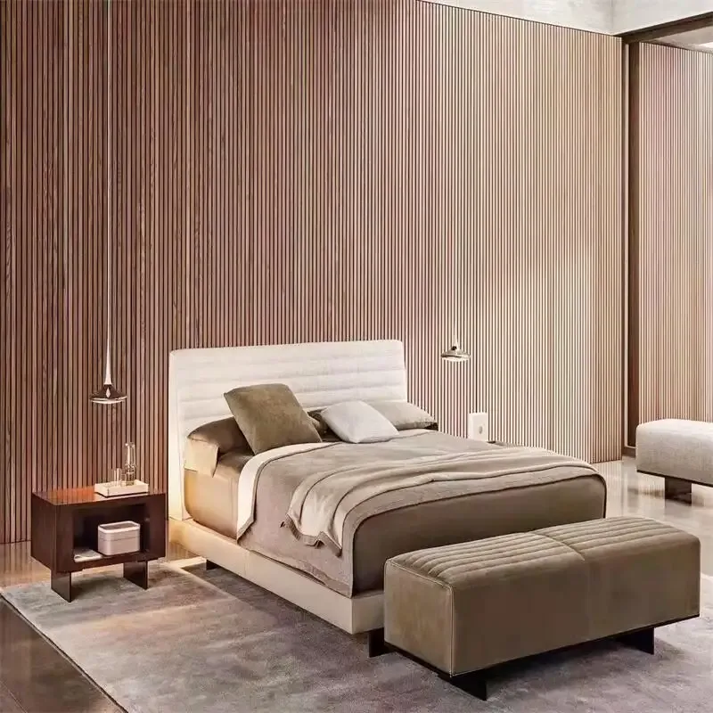 Modern Bed and Bedside