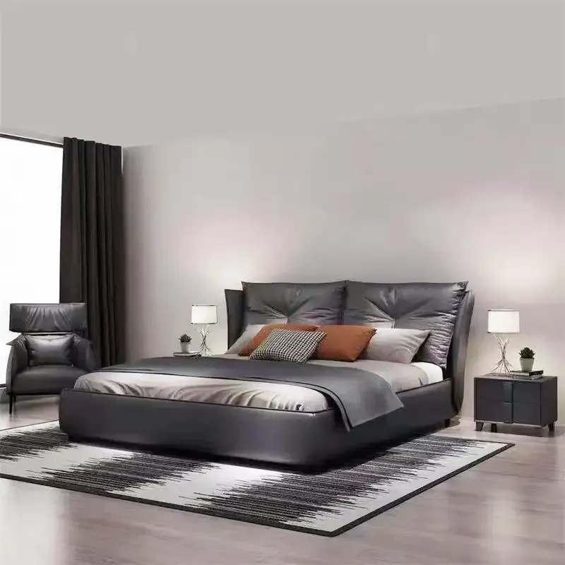 Modern Bed And Bedside
