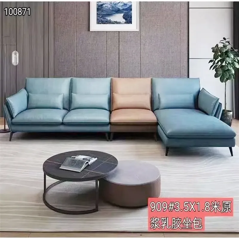 Manufactory Nordic Style Customise Technology Fabric L Shaped Sofa Lounge Living Room Sofa