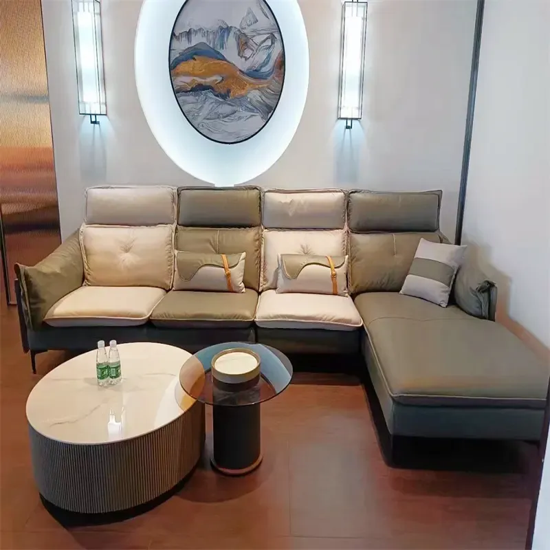 Factory Wholesale Contemporary Luxury Design Living Room Multi Seat Sofas  L Shape 7 Seat Sofa