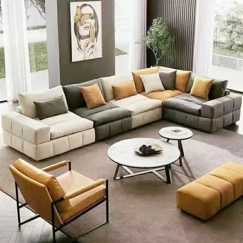 Most Popular In European Style U Shape Sofa Set Modern Soft Velvet Couch Living Room Sofa Set