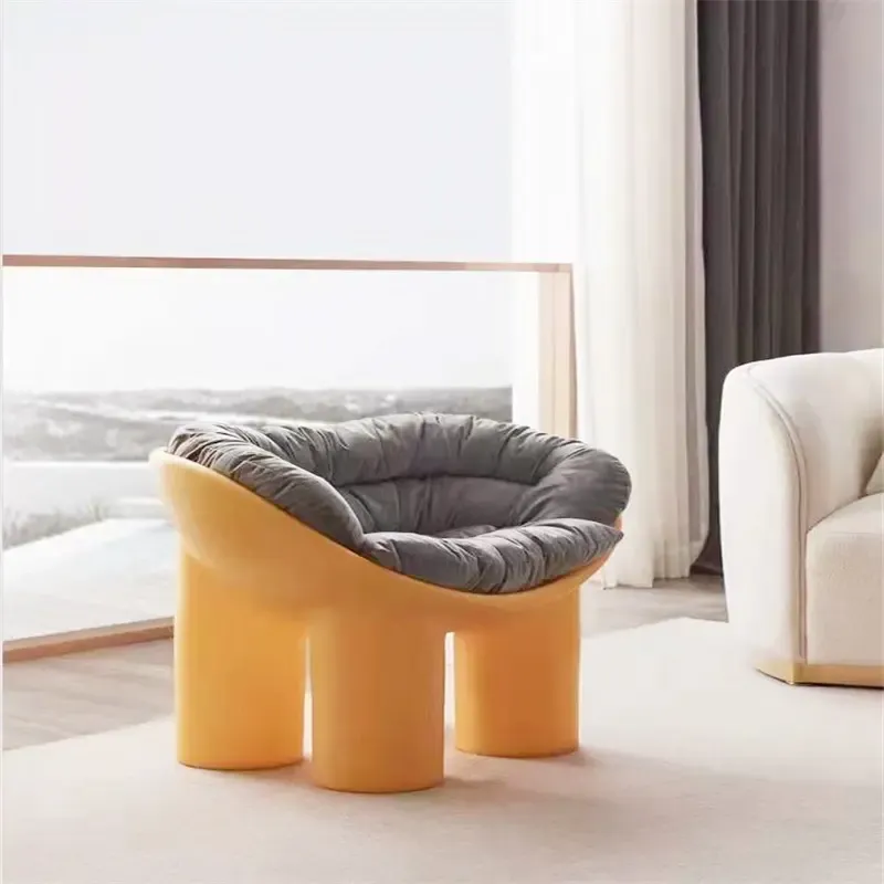 Italian Style Comfortable Luxury Leisure Chair Single Sofa Fabric Rhombus Grid Fashion Lounge Chair