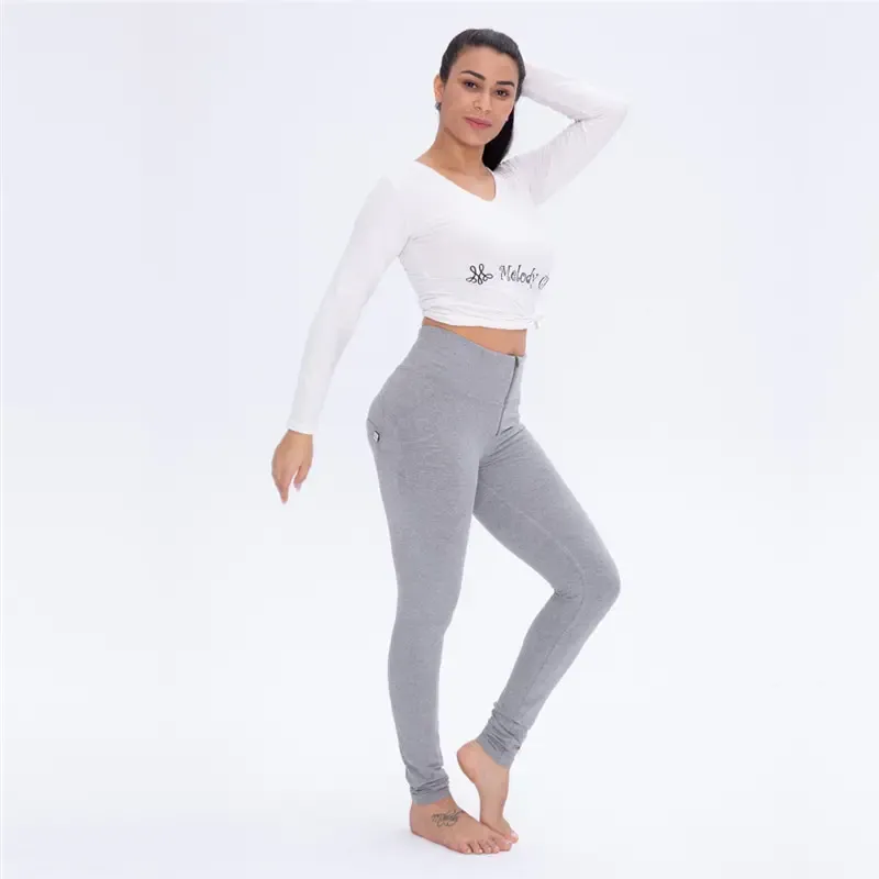 Four Ways Stretchable Melody Best Leggings For Women High Waisted  Gym Leggings For Girls Dark Grey Leggings Fitness Tights