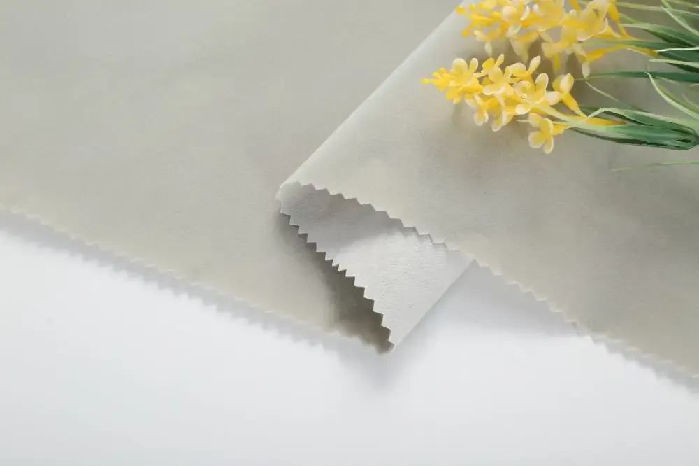 Grey long pile flocking fabric for jewelry box