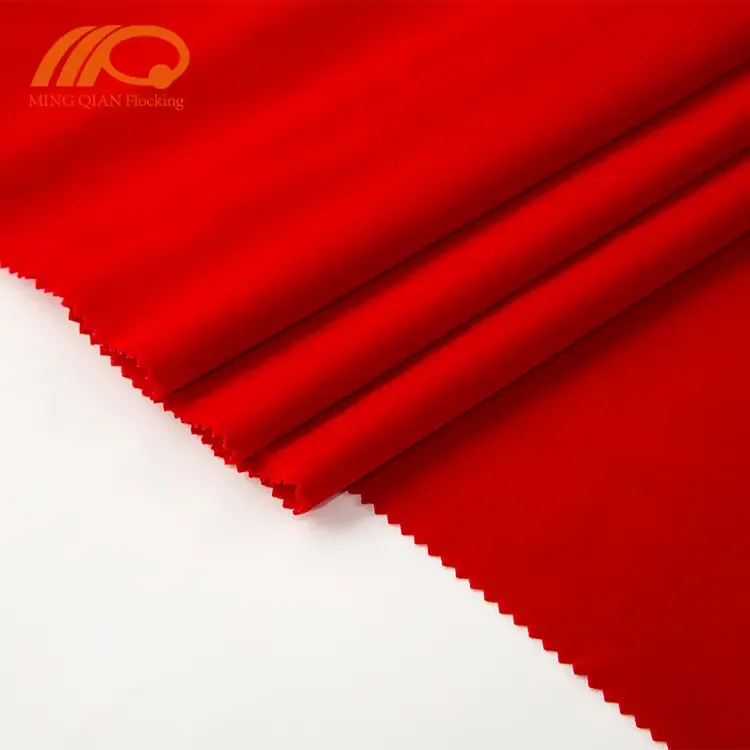 High quality long pile flocking fabric for luxuries upholstering & packaging & decorating