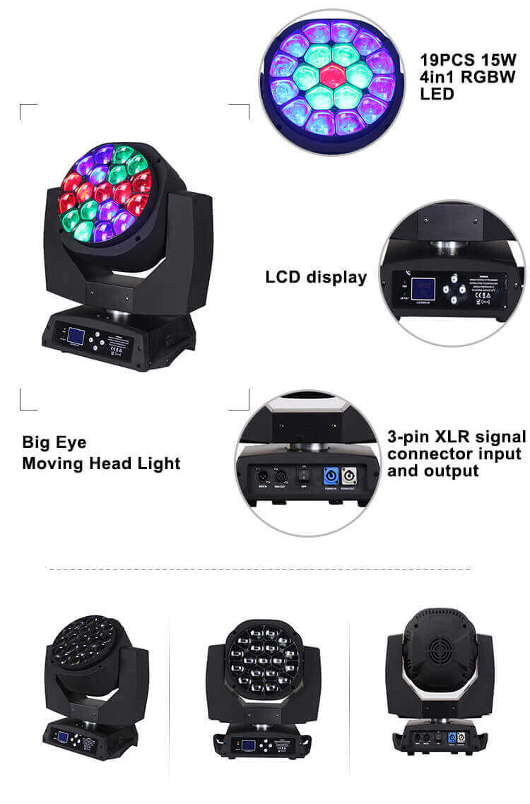 Claypaky K10 19x15W Bee Eye LED Pixel Control Moving Head dj